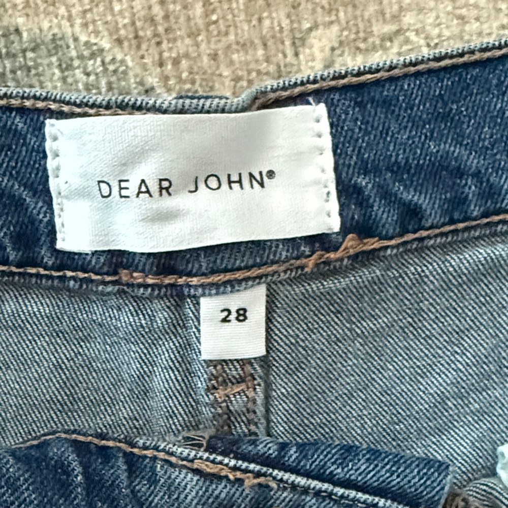 Dear John Barrel Style Blue Jeans sz 28 - Picture 2 of 6